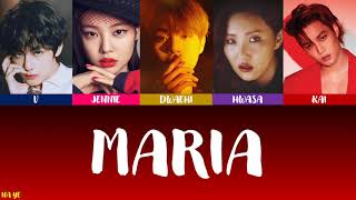 Maria- Hwasa Male And Female Version Colour Coded Lyrics Hanromeng Kpop