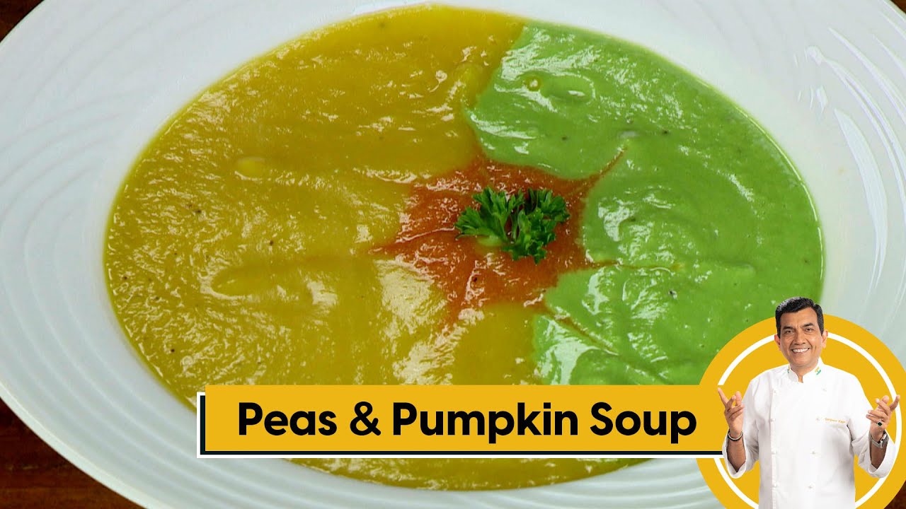 Peas & Pumpkin Soup मटर और कद्दू का सूप Pumpkin Soup With Chickpeas