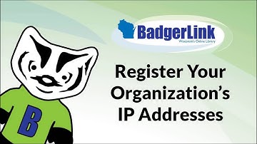 Register Your Organization’s IP Address