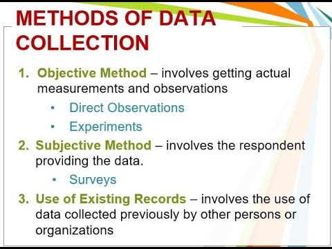 how to write a data collection methodology