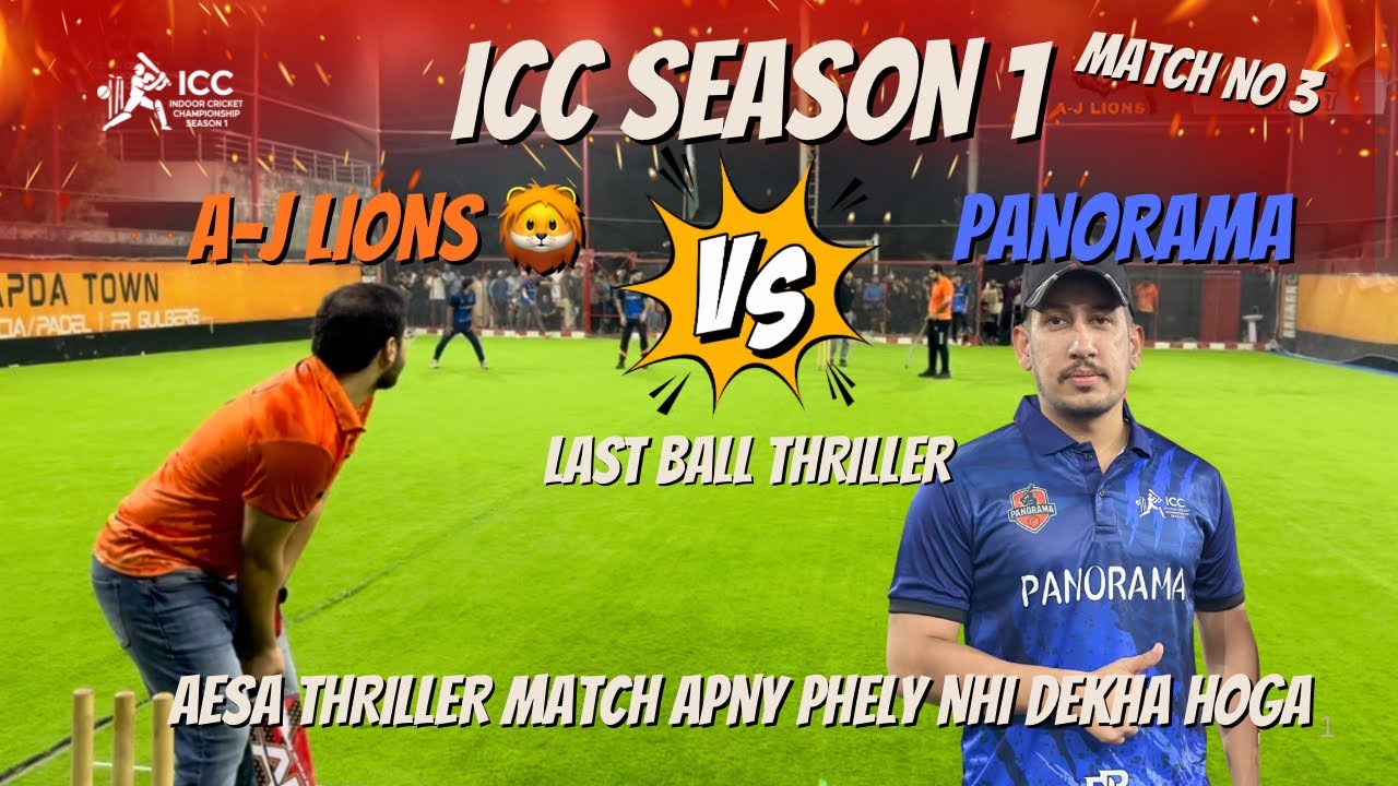 Indoor Cricket Ka Sabse Crazy Match 😳🔥 | Can A-J Lions Chase 64 Runs? | Last Over Drama vs Panorama😱