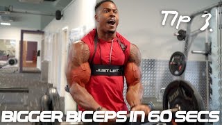 Bigger Biceps In 60 Secs - Tip 3 - Close Grip Ez Bar Curls