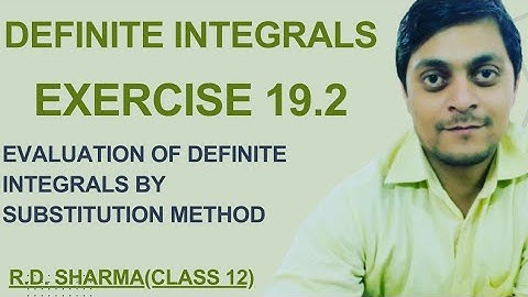 Solving RD Sharma Class 12 Exercise 19.2 | 20.2 - Definite Integrals Demystified