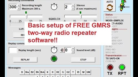 🔺How to setup FREE GMRS two-way radio repeater software!!🔺