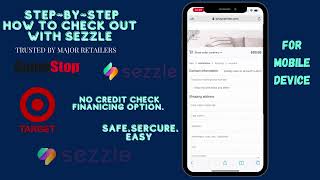 HOW TO CHECKOUT WITH SEZZLE