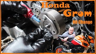 Honda MSX 125 Grom,  FULL Oil change including spinner, Best Ever !