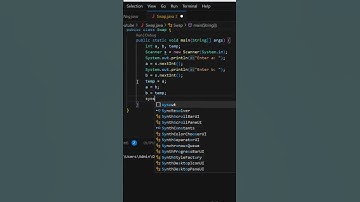 Swap Two Numbers| 1000 Simple Java Programs