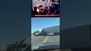 Semi Truck Driver Rescues Stuck Driver on Highway #shorts
