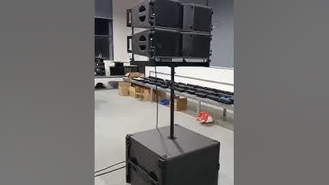 Sanway dual 8 inch top speaker with Adjustable support rod testing part 1