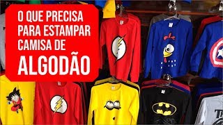 transfer camisa de algodão