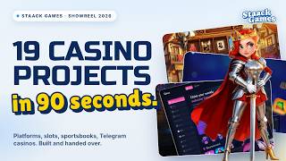 19 Casino Websites, Slot Games & Sportsbooks We Built — Staack Games Showreel 2026