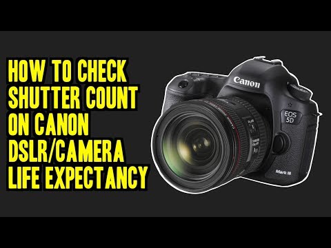 HOW TO CHECK SHUTTER COUNT ON CANON DSLRs/DSLRs LIFE EXPECTANCY (MAC/WINDOW)
