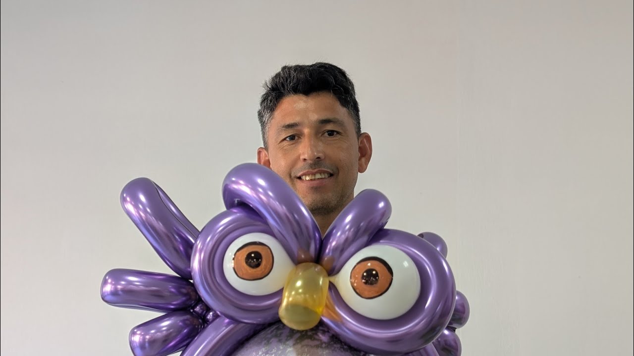 Como hacer un búho con globos