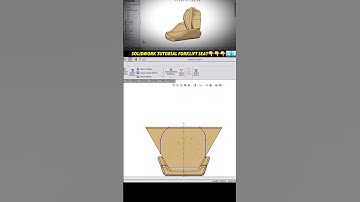 Forklift Seat SolidWorks Tutorial 2025 #solidworks #ytshorts #cad #shorts #3d #solidworkstutorial
