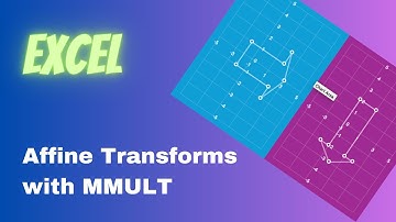 Affine Transformations with MMULT in Excel