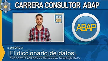 🎓ABAP | Unidad 3 ►Diccionario de Datos | CVOSOFT