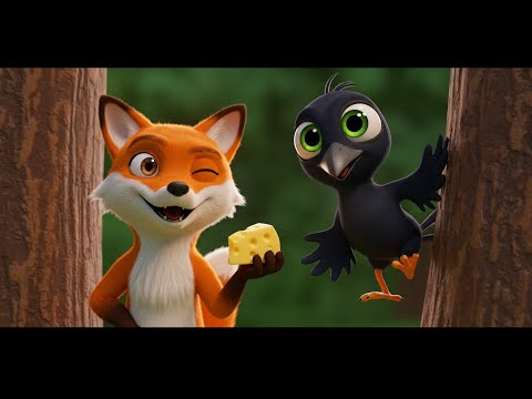 لن تصدق ما فعله الثعلب لأخذ الجبنة من الغراب