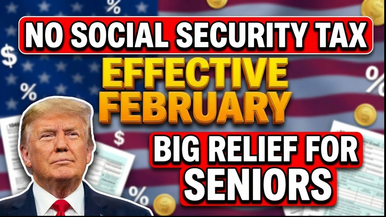 Urgent: Trump Announces No Social Security Taxes Effective This February – Big Relief for Seniors &