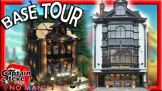 No Man's Sky Base Build Tour Of Three Pigeons Pub Guildford NMS Captain Steve Plays