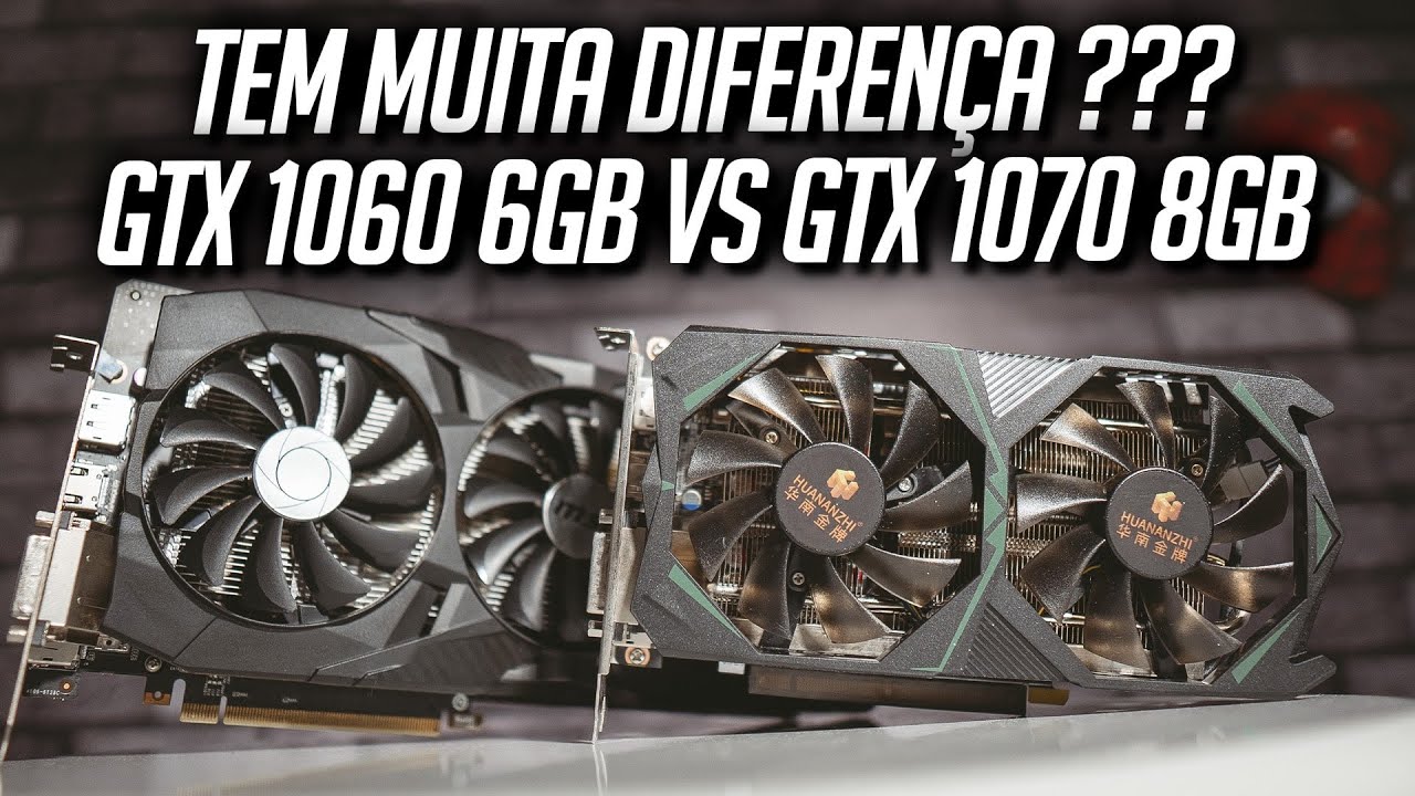 自作パソコン gtx1070 1060 GTX 1060 6GB VS GTX 1070 8GB (TESTE EM 6 JOGOS) AMBAS COMPRADAS NO