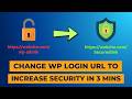How to CHANGE WP Admin Login Link to IMPROVE SECURITY and STOP HACKERS