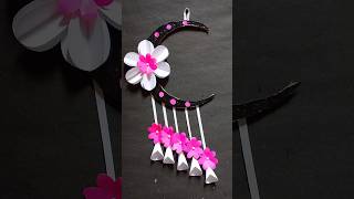 Moon shape wall hanging / DIY Wall Hanging with cardboard #shorts #youtubeshorts #homedecor #craft