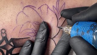 Real time tattooing | Knife in flower screenshot 2