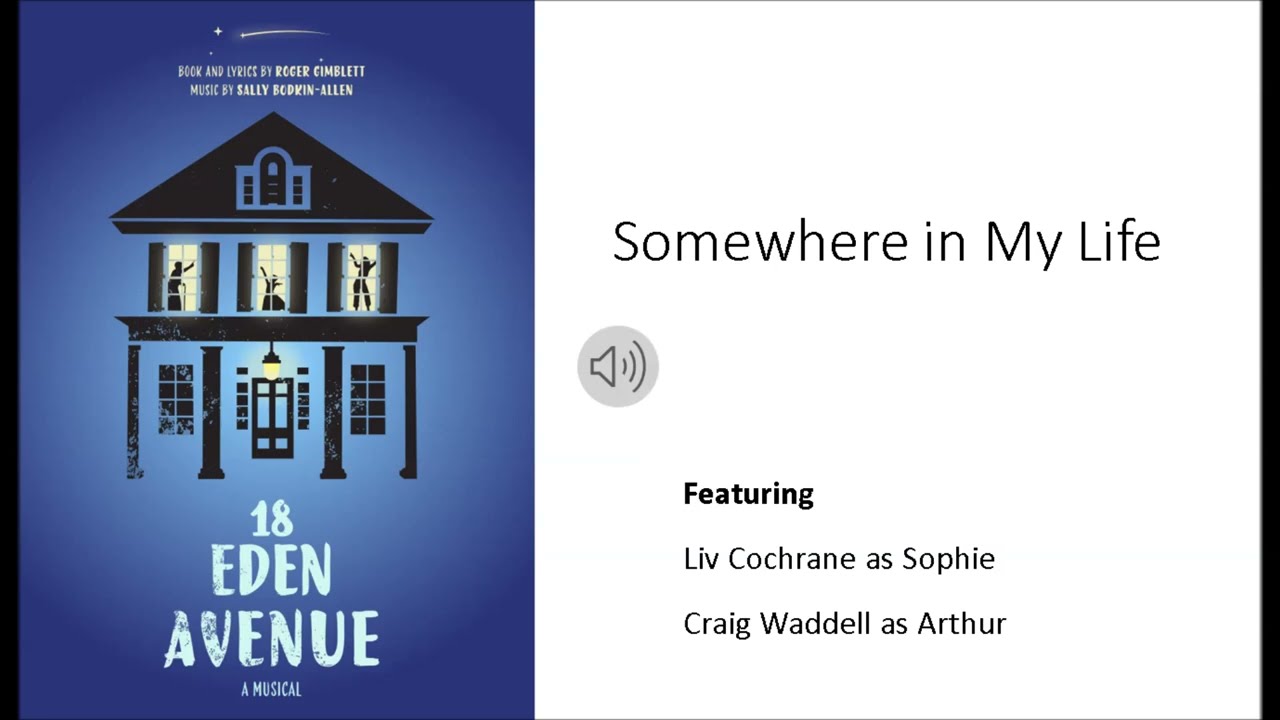 Somewhere In My Life from the musical 18 Eden Avenue