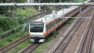 2022年９月３日（土）今日の中央線 E233系（T25編成トイレ設置）725T 快速 八王子行