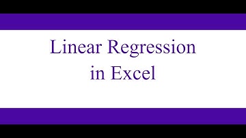 Spreadsheets: Linear Regression Analysis in Excel [ Novice ]