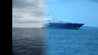 Mega Yacht Super Yacht Al Mirqab at Formentera