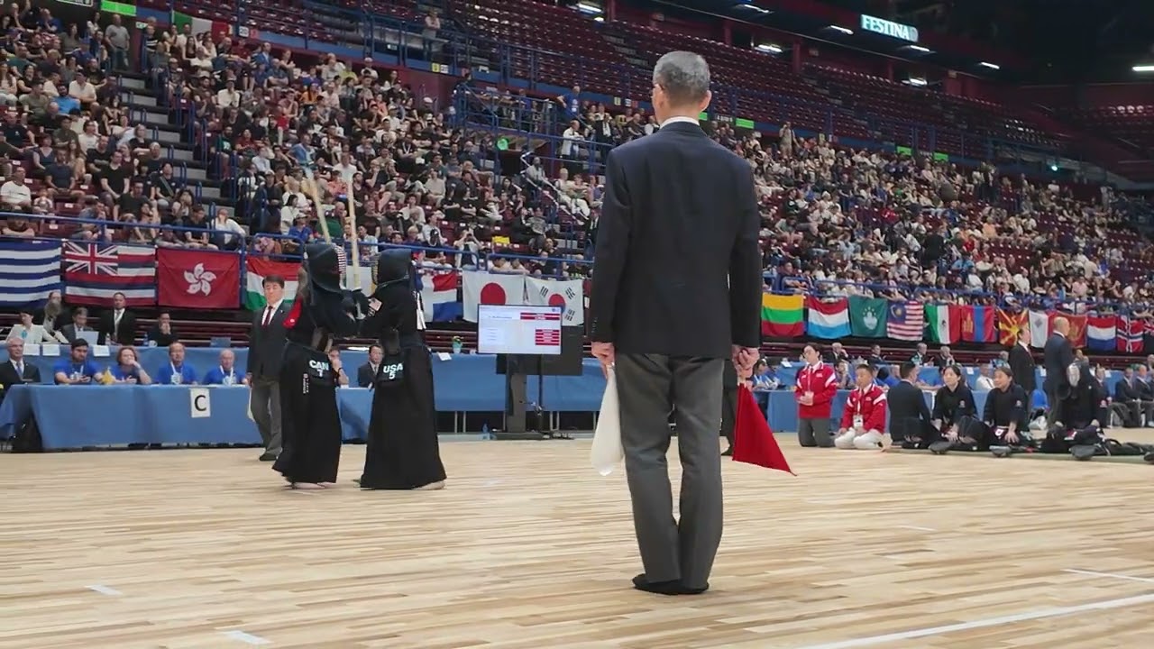 19WKC World Kendo Championship Women's Teams Usa vs Canada