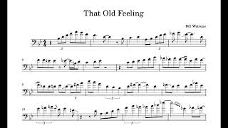 That Old Feeling - Bill Watrous trombone solo transcription