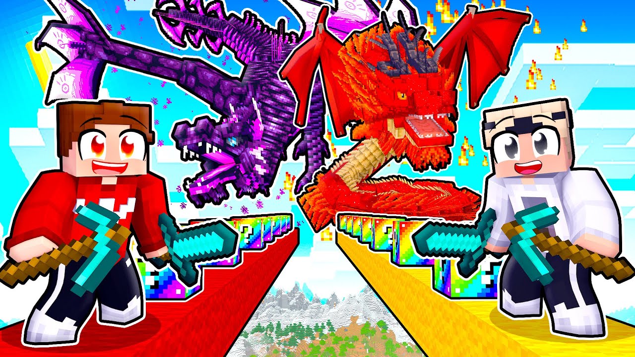 WER GEWINNT DAS LUCKY BLOCK RACE in Minecraft?!