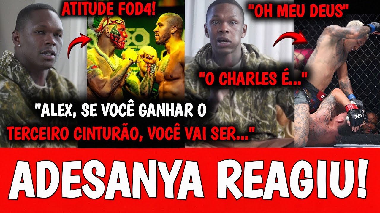 VIROU FÃ DO POATAN🚨 Adesanya REAGE A LUTA de Charles x Holloway NO UFC 326 e MANDA RECADO pra Poatan