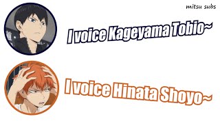 Hinata imitates Kageyama (Ishikawa Kaito) - Haikyuu!! radio