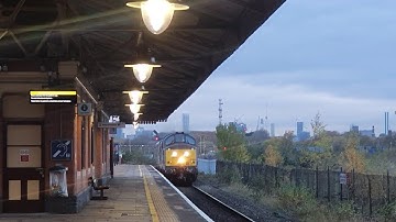 37884 Cepheus taking a Mark 5 Chiltern set to Eastleigh Works HQ passing Tyseley Station 07/11/2025