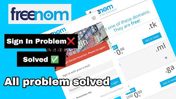 How to get a free domain on phone / Freenom signin problem solved #freenom #freedomain #domain