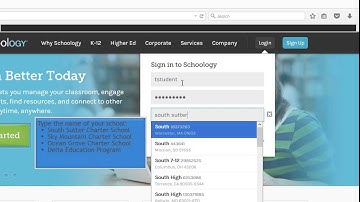 Logging into Schoology
