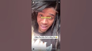 C BLU Put His Girl’s Wig On😂 #cblu #nycdrill
