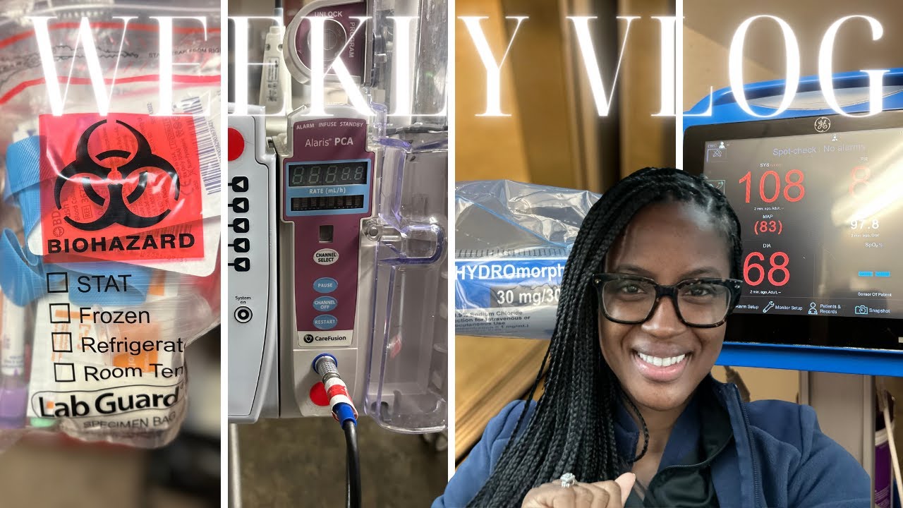 WEEK IN THE LIFE OF A MED-SURG NURSE I quick recap of working 4 night ...