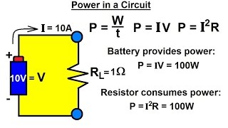 electrical engineering: basic concepts  (6 of 7) power in a circuit