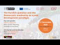 The Kurdish Question and the Democratic Modernity ... | Prof. Federico Venturini | GeoNovember 2025