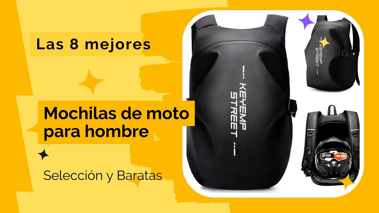 💛 Las mejores 8 #mochilas de #moto para hombre #impermeable Baratas  #motociclistas Gran capacidad. 