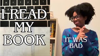 Rereading my zero draft and making revision plans (vlog)