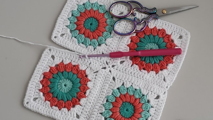 Best way to use Red Heart granny square yarn 