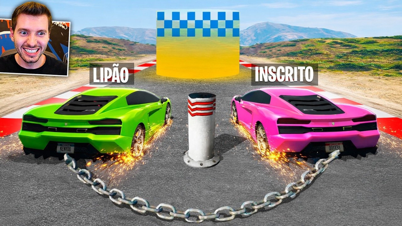 GTA V Online: LIPAO vs INSCRITO numa corrida de 30 PLAYERS!