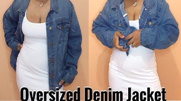 How to style an oversized denim jacket | 5 ways to style a basic white dress