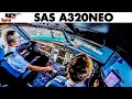 Piloting A320NEO Scenic Approach to Split | Cockpit View