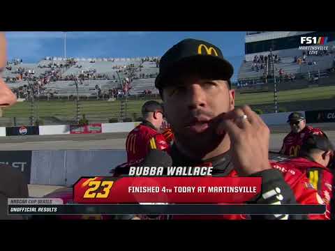 BUBBA WALLACE POST RACE INTERVIEW - 2024 COOK OUT 400 NASCAR CUP SERIES AT MARTINSVILLE